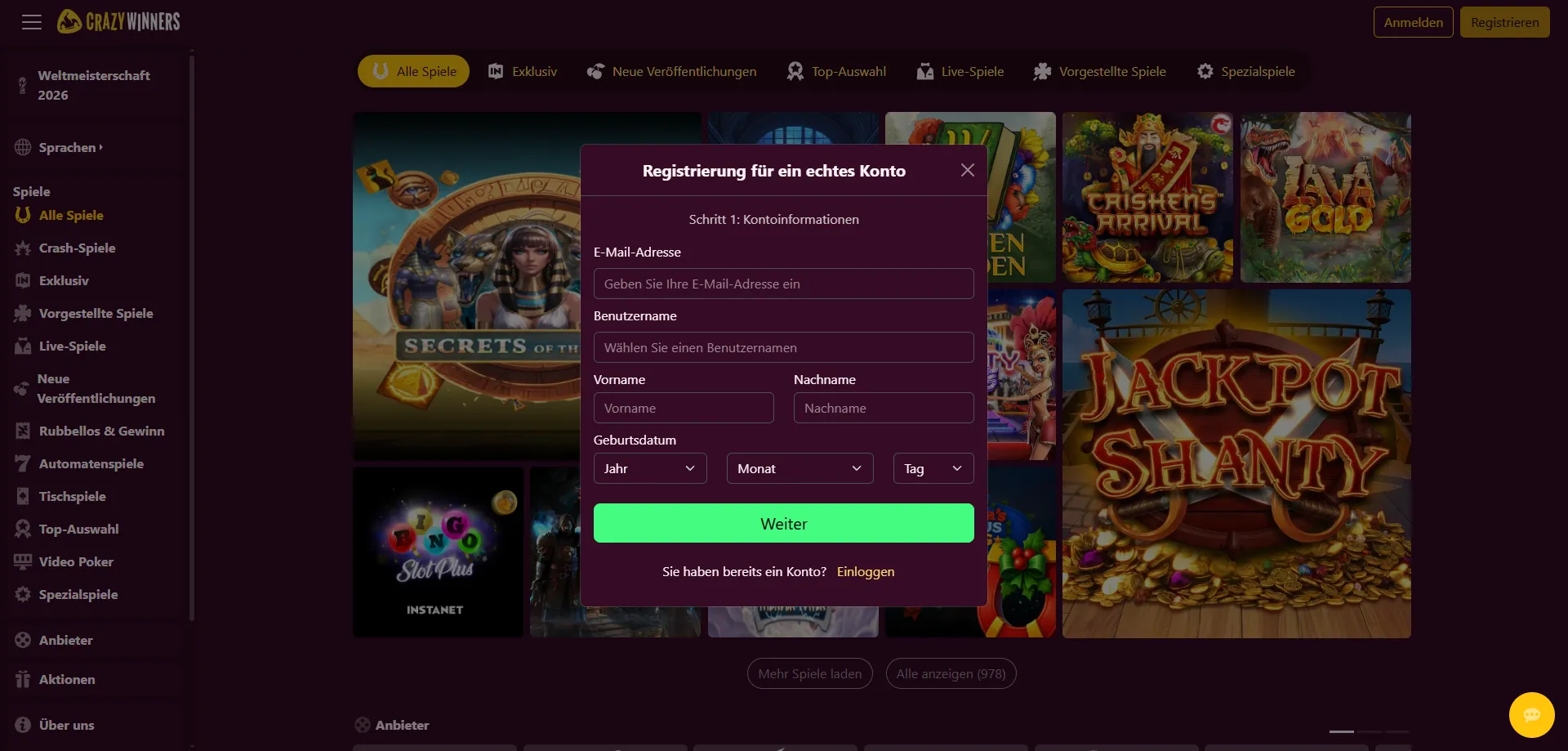 Kundendienst und verantwortungsvolles Spielen bei CrazyWinners &mdash; Crazy Winners